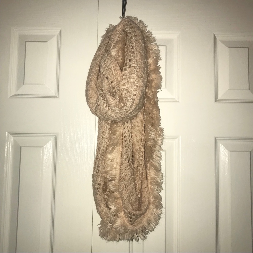 New beige/light pink infinity scarf!
